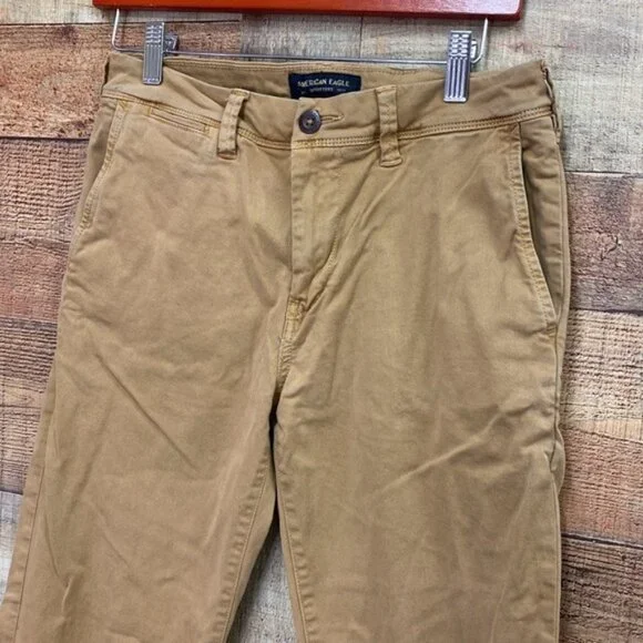 American Eagle Extreme Flex Khaki Pants 28x30 - Picture 2 of 6